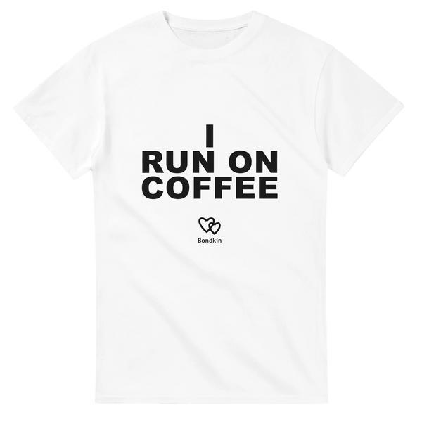 I Run on Coffee – Adult Tee