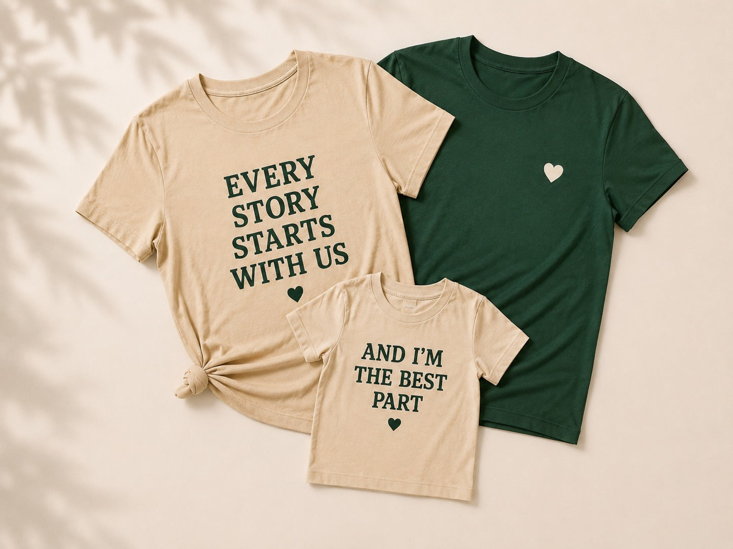 Full family matching t-shirt set